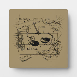 Plaque Photo Libra Constellation Hevelius 1690 Décor