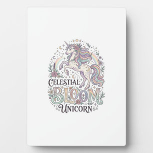 Plaque Photo Licorne Fleur Céleste Licorne Premium Vecteur Typ