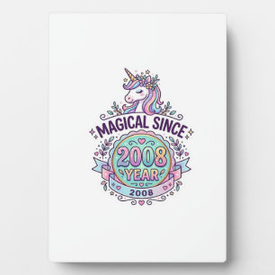 Plaque Photo Licorne Magique Depuis Année Graphisme Zazzle D