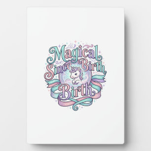 Plaque Photo Licorne Magique Depuis la Naissance T-Shirt Graphi