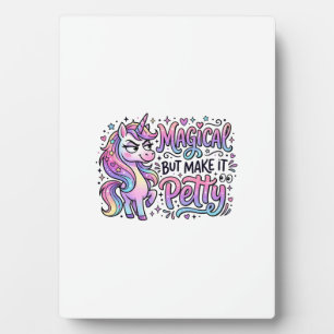 Plaque Photo Licorne Magique mais faites-le avec un Cadeau Mesq