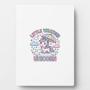 Plaque Photo Licorne Petite Licorne Météo Conception Graphique 