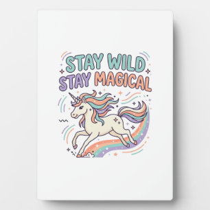 Plaque Photo Licorne Reste Sauvage Reste Magique Produit Branch