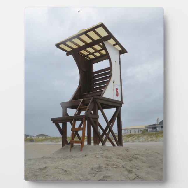 Plaque Photo Lifeguard Stand Wrightsville Beach (Devant)