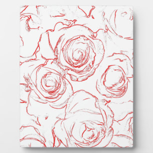 Plaque Photo Lignes directrices de Red Roses