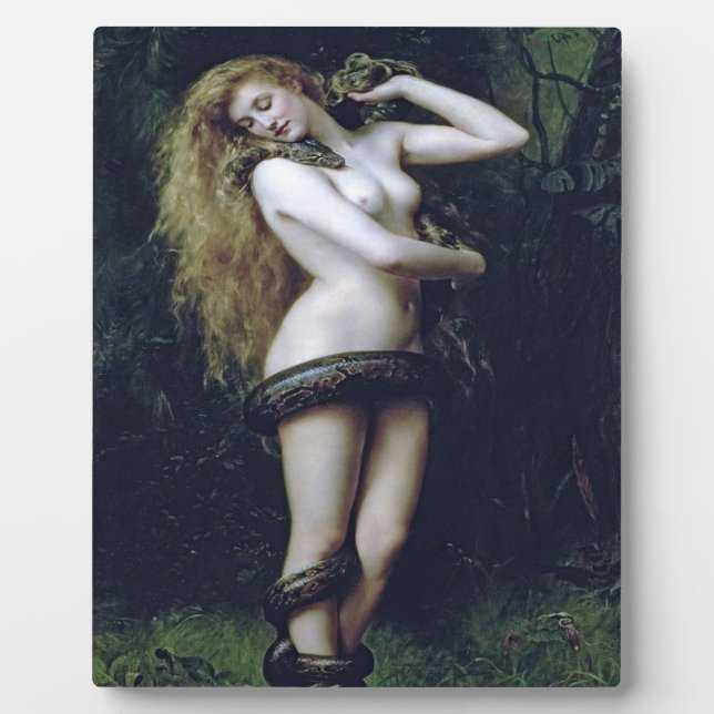 Plaque Photo Lilith Par John Collier 1887 (Devant)