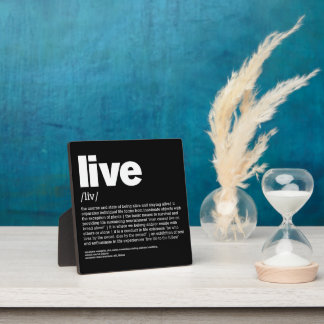 Plaque Photo Live