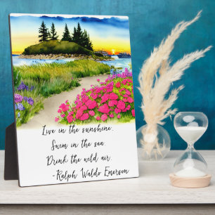 Plaque Photo Live In The Sunshine Citation Tabletop Art Pittore