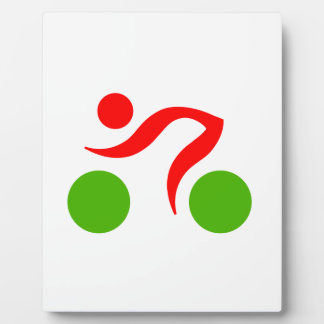 Plaque Photo Logo du cool cycliste