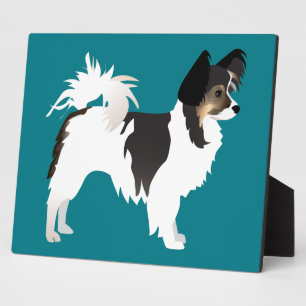 Plaque Photo Long-haired Chihuahua or Papillon Basic Design