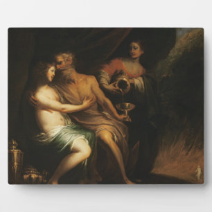 Plaque Photo Lot et ses filles (huile sur toile) 3