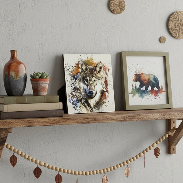 Plaque Photo Loup (Créateur téléchargé)