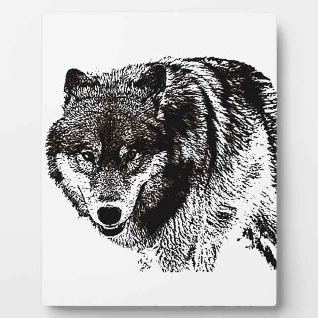 Plaque Photo Loup sauvage (Devant)