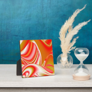 Plaque Photo Love and Gold Abstrait 3D Rainbowart