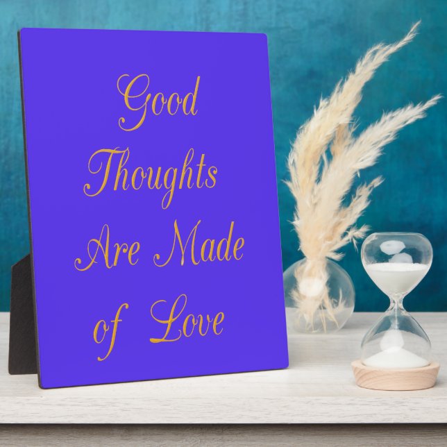 Plaque Photo Love Create Your Own Good Thoughts (Côté)