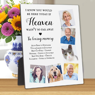 Plaque Photo Love Memory 6 Photo Heaven Mariage Memorial