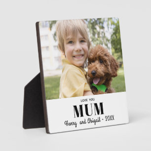 Plaque Photo Love You Mum Photo Famille Conserver Moderne