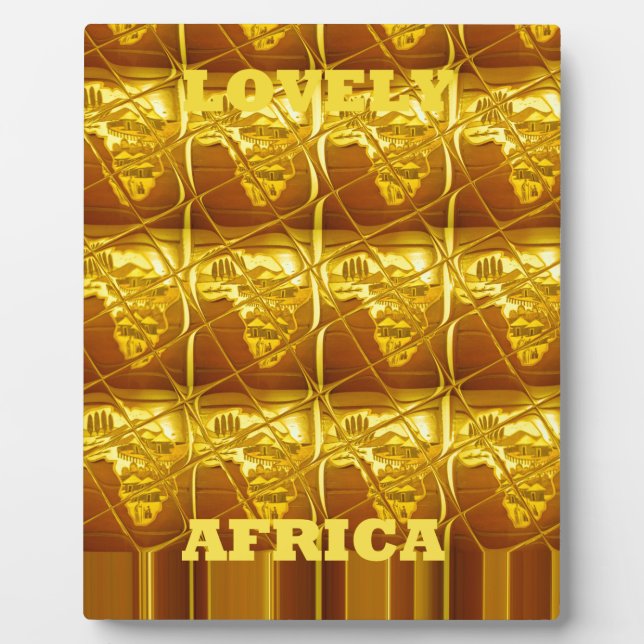 Plaque Photo Lovely Africa Africa Africa Maps conceptions Art c (Devant)