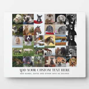 Plaque Photo Lowest Prices! 35 x PHOTOS Collage and Custom Text