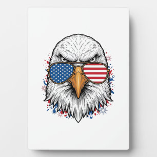 Plaque Photo Lunettes de soleil aigle patriotique Vintage Vecto