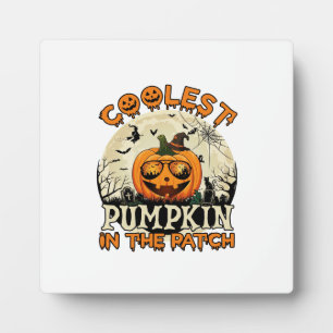 Plaque Photo Lunettes de soleil Coolest Pumpkin Patch Chapeau d