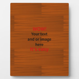 Plaque Photo Lyer Wood Base Ajouter votre propre texte