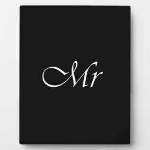 Plaque Photo M. Monogramme