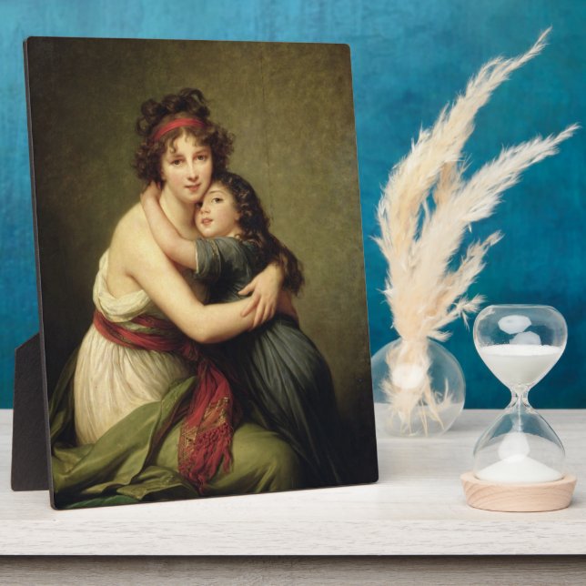 Plaque Photo Madame Vigee-Lebrun et sa fille (Côté)