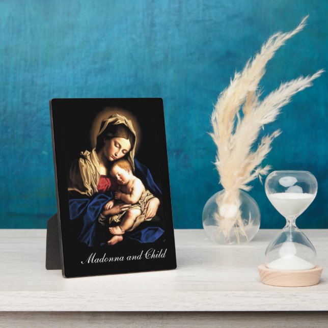 Plaque Photo Madonna et l'enfant (Côté)