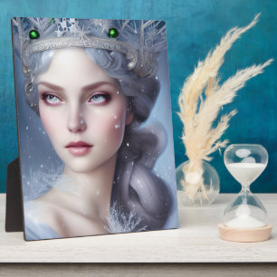 Plaque Photo Magique Winter Queen Portrait Tabletop