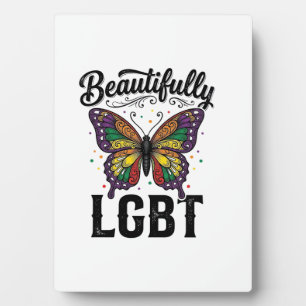 Plaque Photo Magnifique Chemise LGBT Papillon Vintage Fierté_1