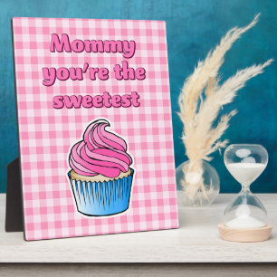 Plaque Photo Magnifique Cupcake Rose