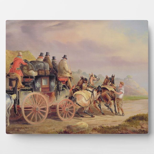 Plaque Photo Mail Coaches on the Road : The Quicksilver Devonp (Devant)