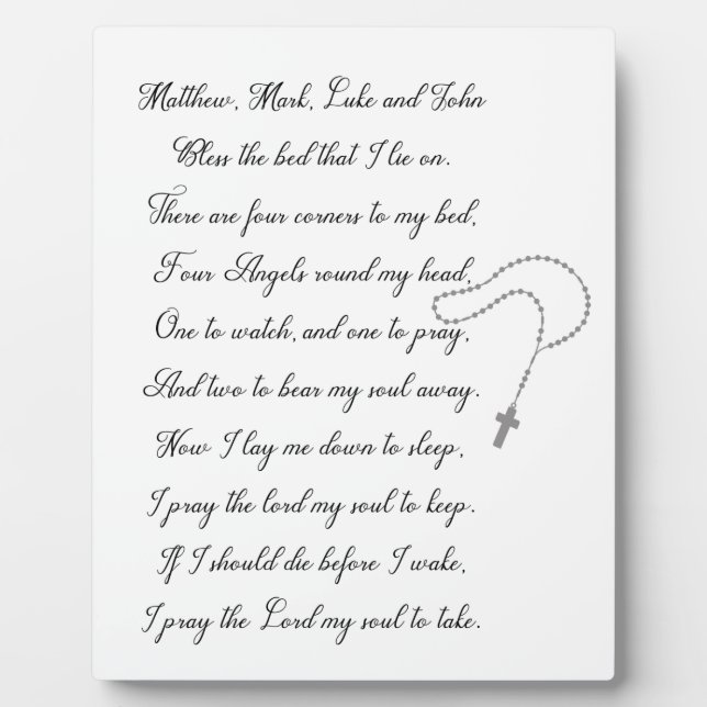 Plaque Photo Maintenant Je Me Pose Dormir (Devant)