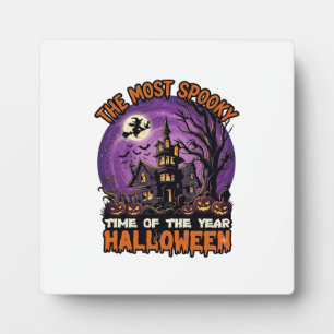 Plaque Photo Maison hantée de Halloween la plus effrayante Sorc