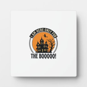 Plaque Photo Maison hantée d'Halloween Drôle de Boo Vintage_1