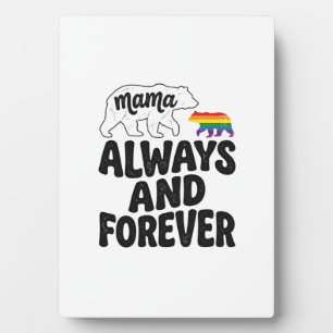 Plaque Photo Mama Bear toujours et pour toujours Vintage Chemis