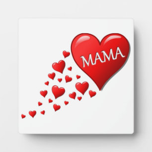 PLAQUE PHOTO MAMA HEARTS