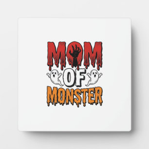 Plaque Photo Maman de monstre Vintage Halloween conception de t