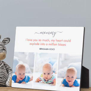 Plaque Photo Maman Je t'aime tellement mignonne Poem 3 Photo