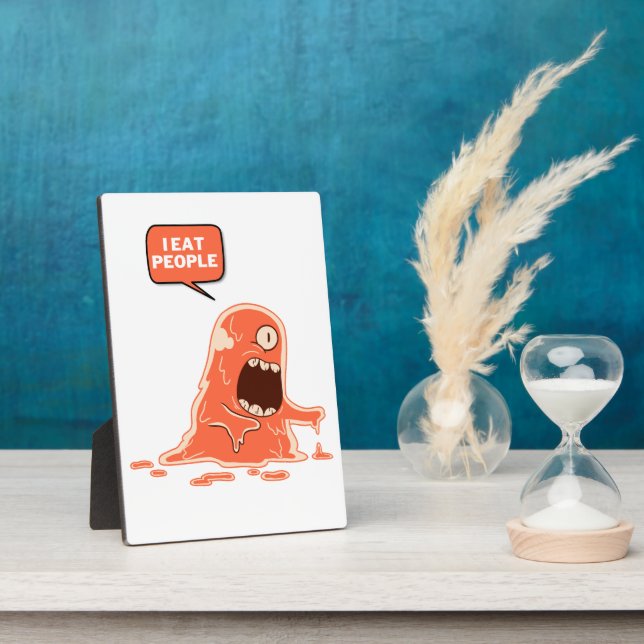 Plaque Photo mangeur monstre (Côté)