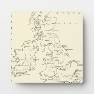 Plaque Photo Map of Britain   Refuge sanitaire