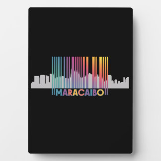 Plaque Photo Maracaibo City Code-barres Art Latin Pride