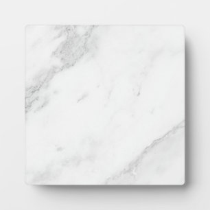 Plaque Photo Marbre Blanc