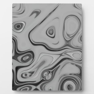 Plaque Photo Marbre en granit noir et blanc Design d'art couleu