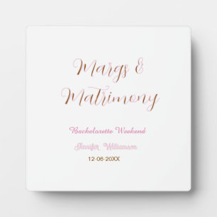 Plaque Photo Margs et matrimony ajoutent le nom de la date ente