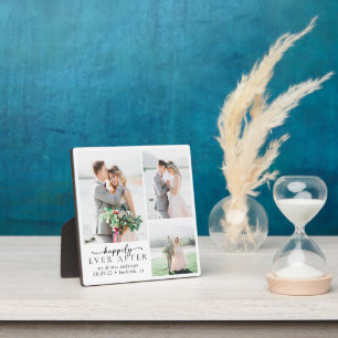 Plaque Photo Mariage de calligraphie photo minimaliste 