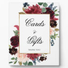 Mariage de cartes et cadeaux floraux de la marine