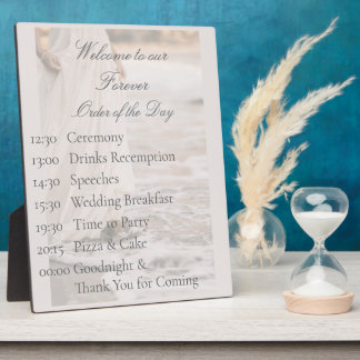 Plaque Photo Mariage de plage romantique sur la côte, ordre du
