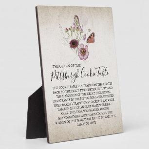 PLAQUE PHOTO MARIAGE DE SIGNE DE TABLEAU DE COOKIES PITTSBURGH